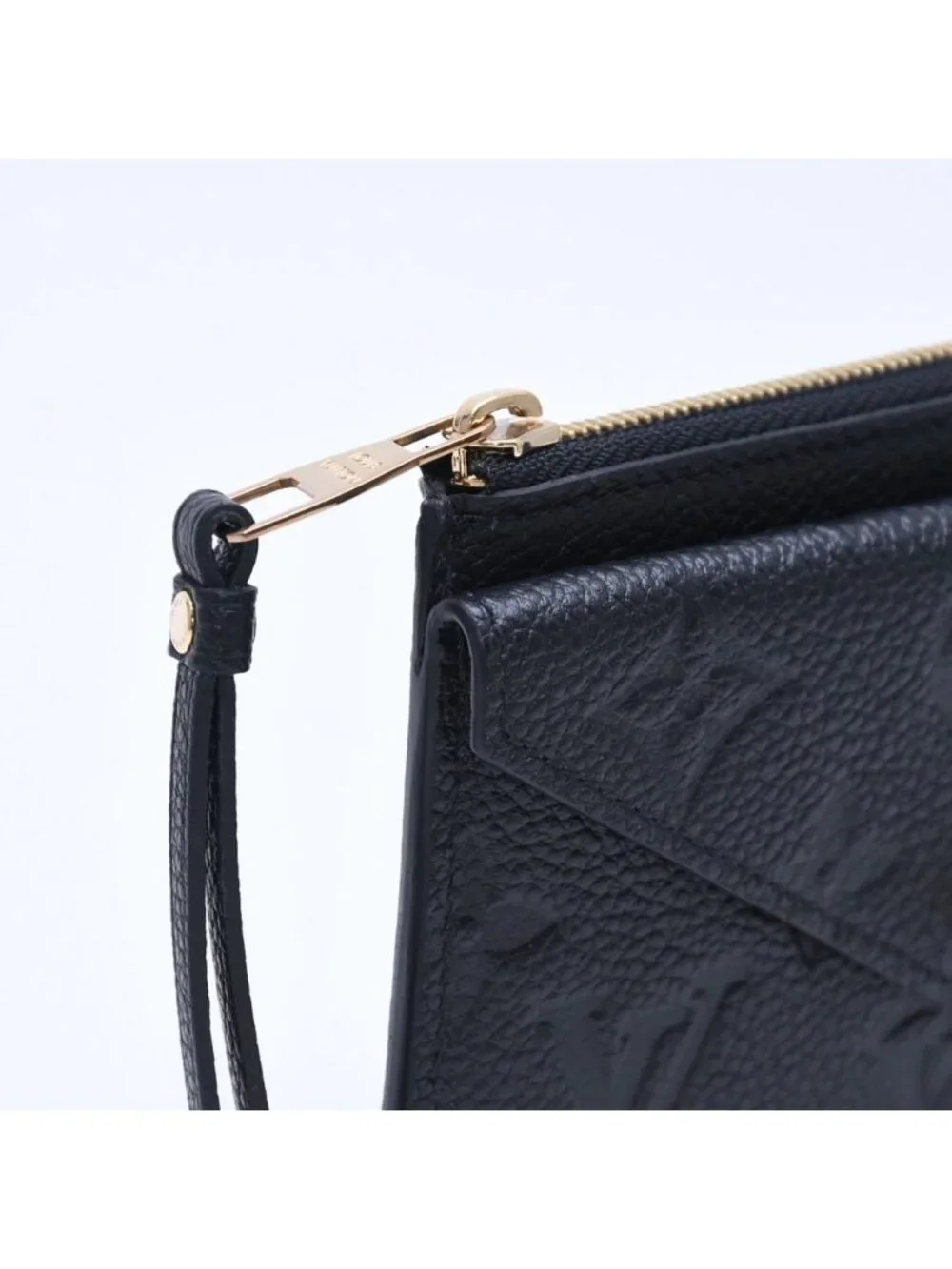 Louis Vuitton Wallet Coin Purse Card Case Porte Cartes Recto Verso Black Gold